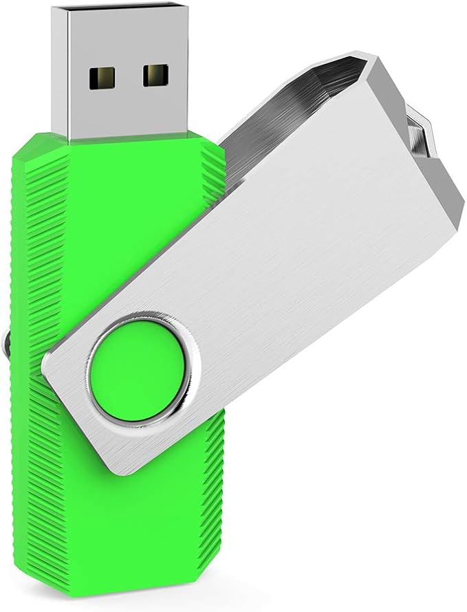 Aiibe 32GB USB 3.0 Thumb Drive 5 Pack with LED Light (32G, 5 Colors: Black, Red, Cyan, Green, Purple)