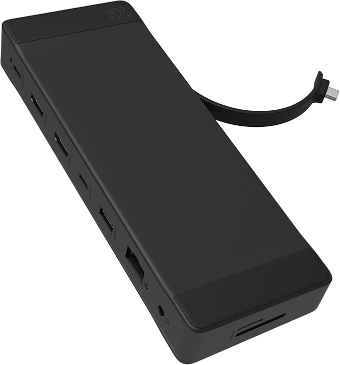 ZAGG 9-Port Hub – 2 USB-C, 2 HDMI (4K 60Hz), 1 USB-A (10Gbps), Ethernet, Audio Jack, SD & MicroSD Card Readers - Multi-Device Connectivity for iPadOS, ChromeOS, Android, Windows