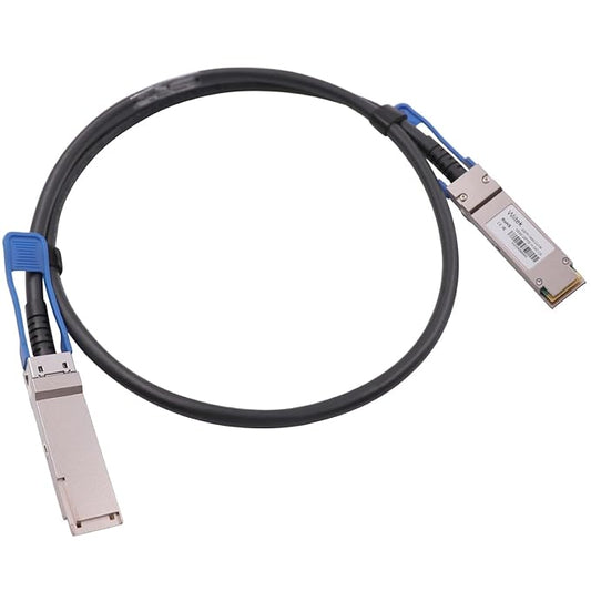 100GbE QSFP28 DAC Twinax Cable, 1 Meter 100GBASE-CR to QSFP28 Passive Copper Cable, Compatible for Mellanox MCP1600-C001, With Blue Pull Tab