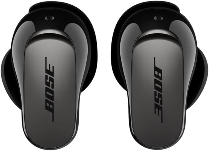 Bose New QuietComfort Ultra Bluetooth Earbuds (2nd Gen), Wireless Noise Cancelling Earbuds, Up to 6 Hours Battery, IPX4 Rating, Immersive Audio, Deep Bass, Black