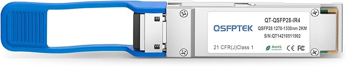 QSFPTEK 100GBASE-CWDM4 QSFP28 1310nm 2km DOM LC SMF Optical Transceiver Module for Mellanox MMA1L30-CM