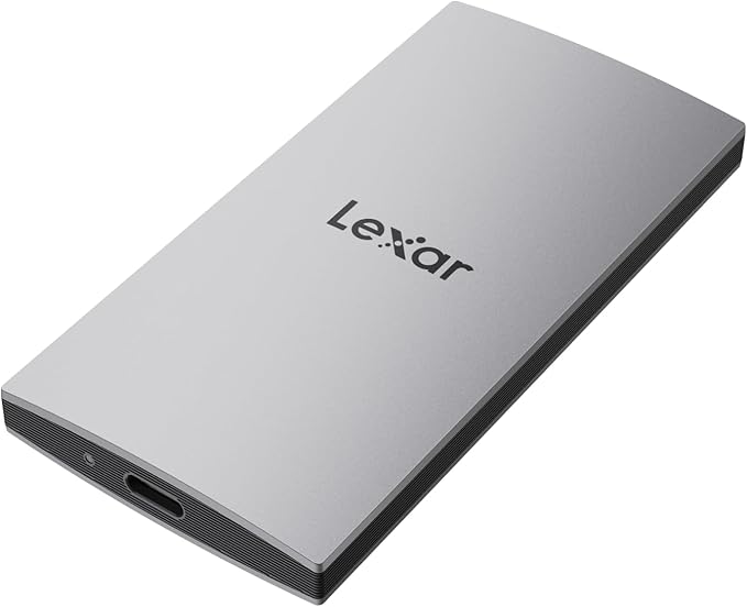 Lexar ES3 1TB External SSD, USB 3.2 Gen2 Portable SSD, PSSD Up to 1050MB/s Read, 1000MB/s Write, External Solid State Drive Compatible with iPhone 16/15 Series/Mac/PS5/XBOX/Laptop/PC