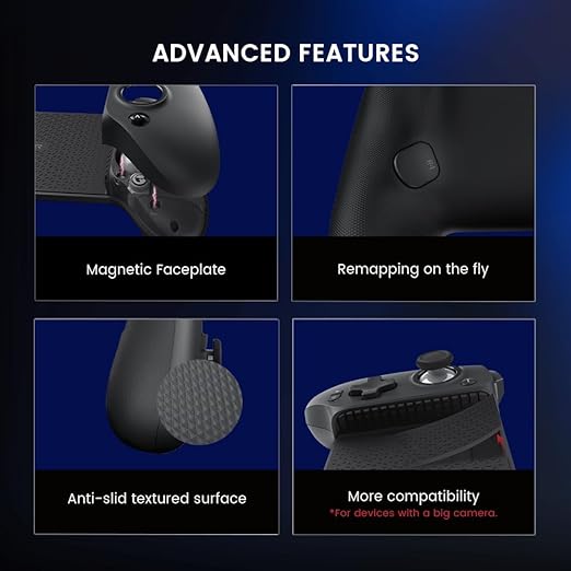 GameSir G8 Plus Bluetooth Mobile Game Controller for Switch & iOS & Android & Tablets, Wireless Gamepad with Hall Effect Joysticks/Hall Trigger, Play Minecraft, Genshin Impact, Call of Duty Mobile