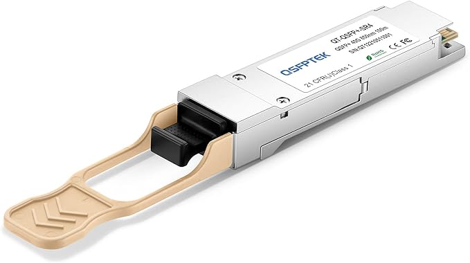 QSFPTEK 40GBASE-SR4E QSFP+ Transceiver, 850nm 400m DOM MTP/MPO MMF Optical Module for Arista Networks QSFP-40G-XSR4