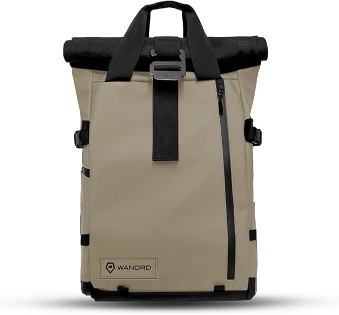 WANDRD PRVKE 31L, V3 Backpack: Weather-Resistant Travel & Camera Backpack with Laptop Sleeve, Quick Side Access, Clamshell Opening – Ideal Photography & Travel Bag (Yuma Tan)