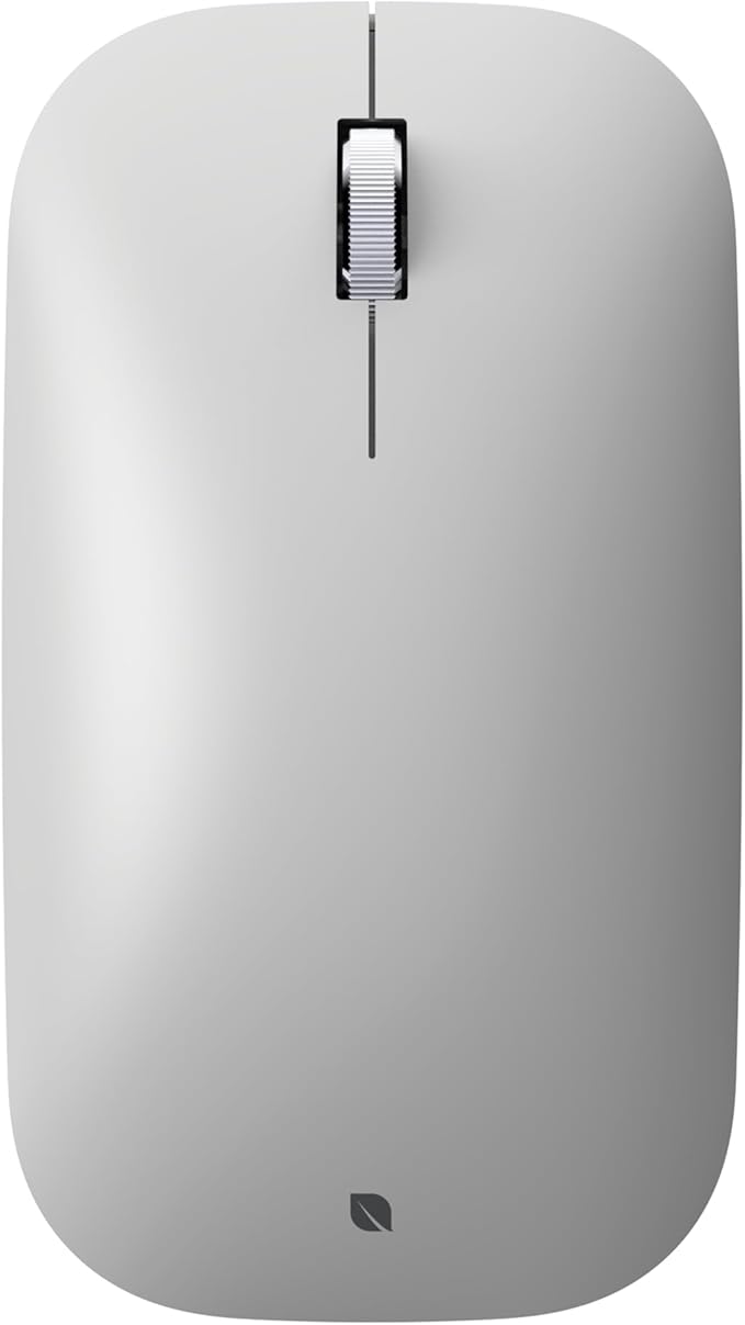 Incase Modern Mobile Mouse – Designed by Microsoft – Lightweight, Precision Navigation, Right/Left Hand Use, Scroll Wheel, BlueTrack Technology, Wireless Bluetooth for Mac/Windows/8/10/11 (Platinum)