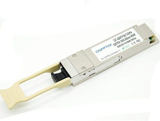 QSFPTEK 40GBASE-SR4E QSFP+ Transceiver, 850nm 400m DOM MTP/MPO MMF Optical Module for Dell Networking 407-BBPH