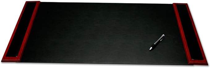 Dacasso Rosewood and Leather Desk Set, 3-Piece (D8037)