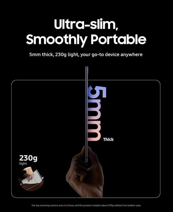 iFLYTEK AINOTE Air 2 Bundle with Black Folio Case, 8.2-inch AI Paper Tablet Writing Tablet, Digital Notebook with Pen, Voice-to-Text Transcription, Multi-Languages Chatgpt Support