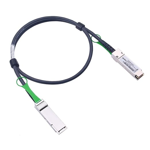 ipolex 40G QSFP+ DAC Twinax Cable, 40GBASE-CR4 Passive Direct Attach Copper Cable, 1m(3.3ft), 40G QSFP Cable for Cisco QSFP-H40G-CU1M, Meraki MA-CBL-40G-1M, Intel XLDACBL1, Mikrotik, TP-Link, D-Link