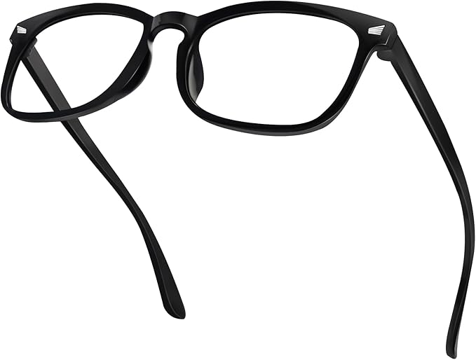 Blue Light Glasses for Woman Men | 99% Blue Light Blocking Glasses | Computer Glassess | Night Driving | Gaming | TV Phone Screen Reader Square Frame | Anti Eyestrain & UV Glare Protection
