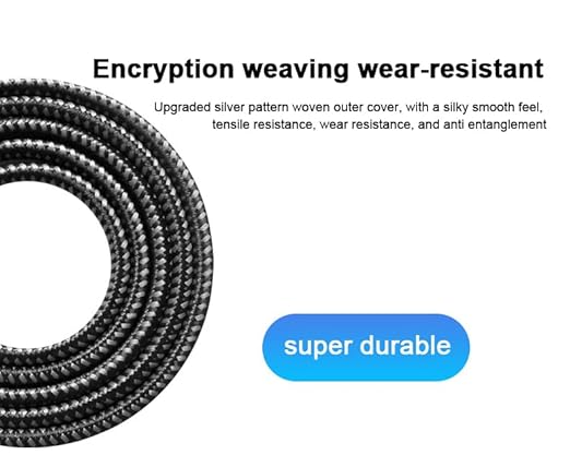 100W USB C to USB C Fast Charging Cable | PD 3.0 C to C Charger Cord with E-Marker Chip | Durable Nylon Braided 6 ft | Kave-Series Apex 100