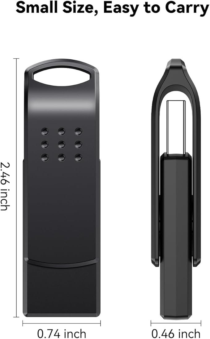 KOOTION 128GB USB Flash Drives 2-Pack, Jump Drive 2.0 USB Drive 128 GB Thumb Drive Swivel Memory Stick for Storage and Backup (2 Colors: Blue Black)