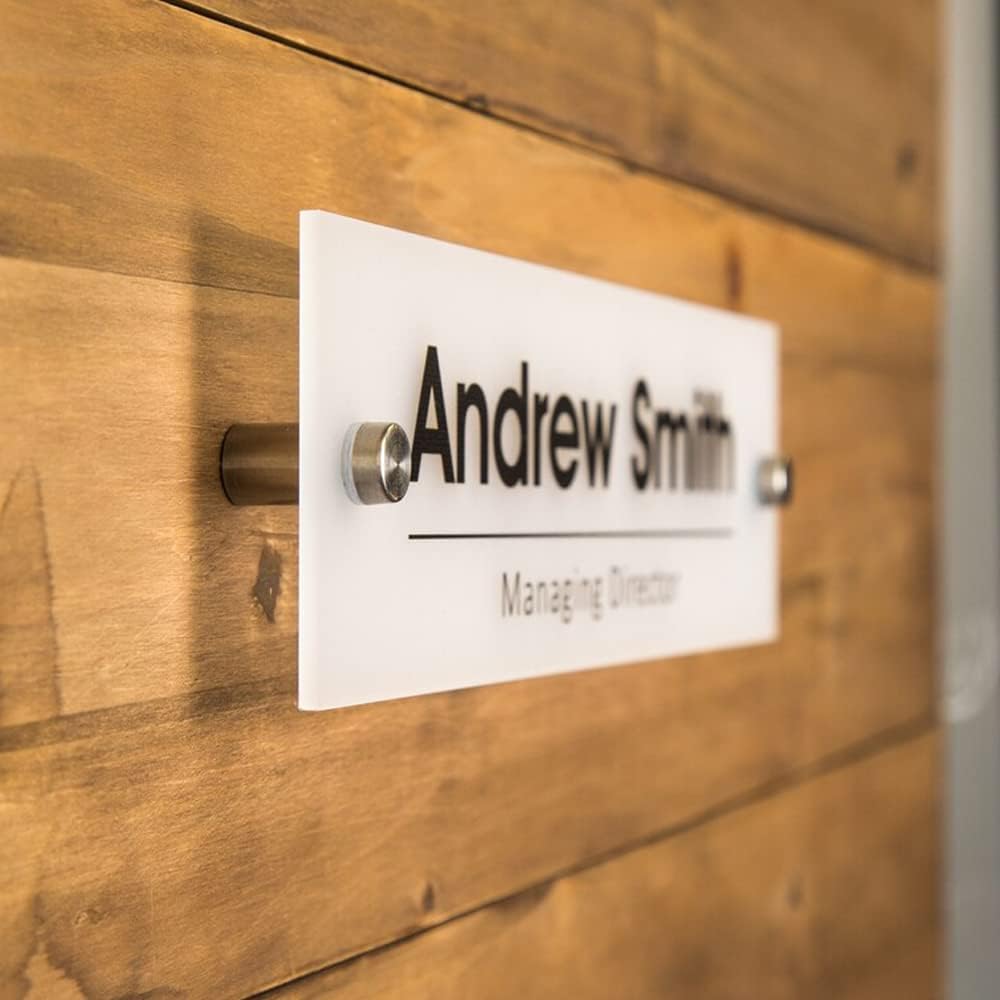 Office Name Plate - 8x2", "Executive CEO Sign, New Job Office Decor, Graduation or Promotion Gift, Personalized Customize Name Plate For Door