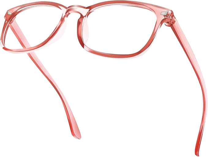 Blue Light Glasses for Woman Men | 99% Blue Light Blocking Glasses | Computer Glassess | Night Driving | Gaming | TV Phone Screen Reader Square Frame | Anti Eyestrain & UV Glare Protection