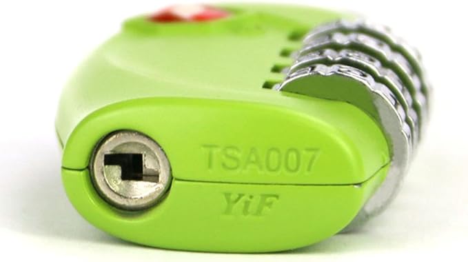 4 Dial Digit TSA Approved Travel Luggage Locks Combination for Suitcases (Green-4pack)