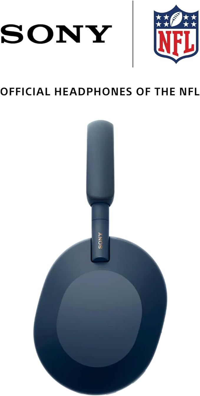 Sony WH-1000XM5 Premium Noise Canceling Headphones, Auto NC Optimizer, 30-Hour Battery, Alexa Voice Control, Midnight Blue