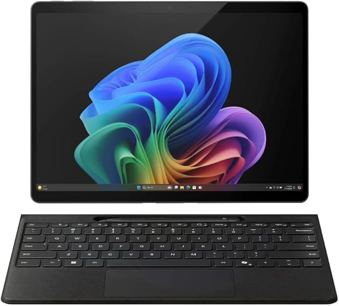 Microsoft Surface Pro 11 Bundle, 13" Copilot+ PC with Black Surface Pro Flex Keyboard & Slim Pen, Snapdragon X Plus, AI Tablet Essential Bundle for Surface Pro 11, 16GB RAM, 256GB SSD, Win 11 Pro