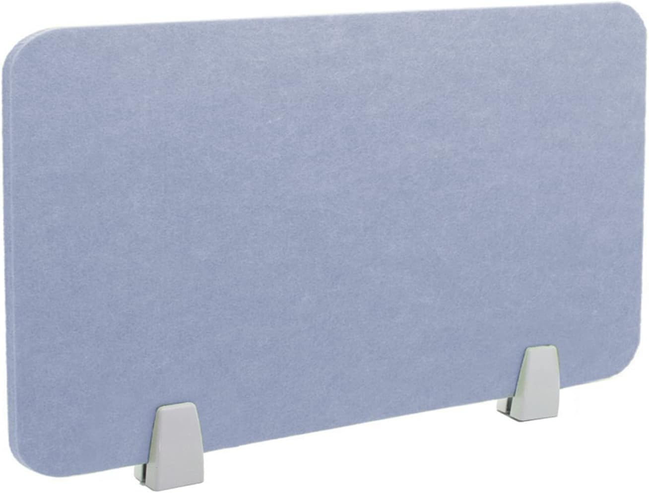 Icegrey Acoustic Desk Divider Privacy Panel Removable Sound Absorbing Desk Partition Board with 2 Clips for Student Call Centers Offices Braries Classrooms Library, Grey Blue, 15.6x15.6