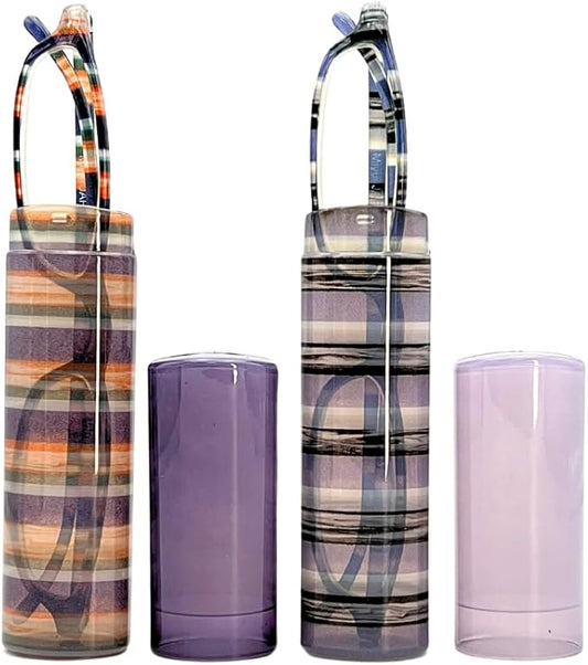 EZ Women Reading Glasses Men Blue Light Block Anti Eyestrain Slim Computer Reader Tube Small Glass Thin Compact