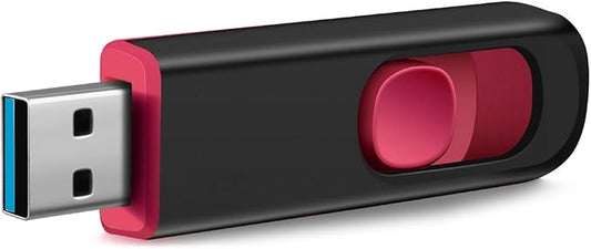 USB 3.0 128GB USB Flash Drive, USB 3.0 Memory Stick Thumb Drive Pen Drives Jump Drive for Data Storage Black/Red