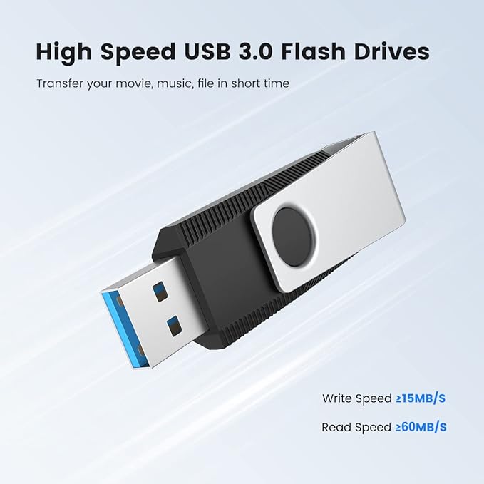 Aiibe 32GB Flash Drive 10 Pack 32GB USB 3.0 Flash Drive Thumb Drives USB Drive 32 GB Jump Drives Memory Stick (10 Pack, 5 Mixed Colors: Black Red Cyan Green Purple)