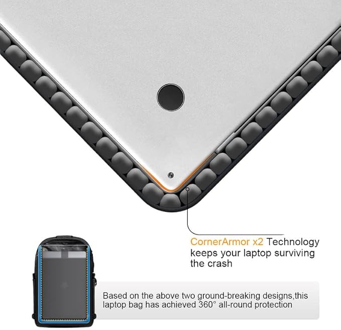 Tzowla Travel Laptop Backpack Water Resistant Anti-Theft Bag with USB Charging Port and Lock 15.6 Inch Computer Business Backpacks for Women Men Work College Gift,Casual Daypack