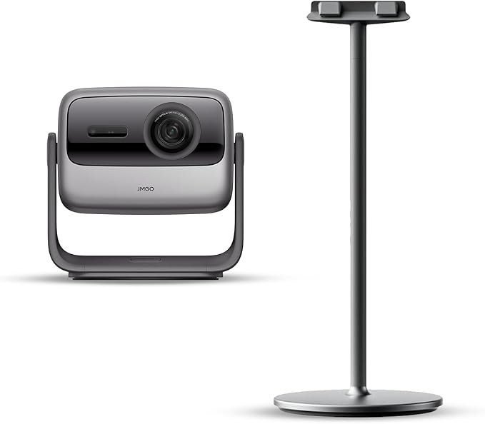 JMGO N1S Ultra 4K Triple Laser Projector with Projector Floor Stand