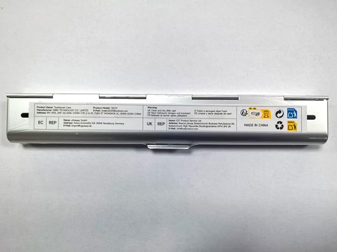 Wider Aluminum Toothbrush Travel Case, Portable Travel Toothbrush Holder, Durable Manual Toothbrush Box Container for Traveling, Bathroom, Camping, Business Trip, Blue