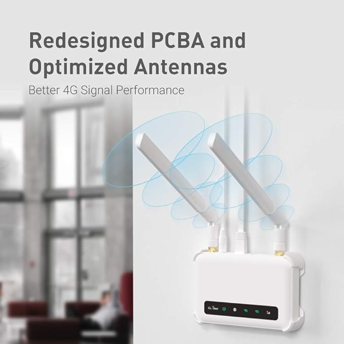 GL-X750V2 (Spitz) T-Mobile/AT&T IoT Device Certified, 4G LTE VPN Router Without BLE Module, AC750 Dual-Band Wi-Fi, RV & Offshore Internet, OpenWrt, IoT Gateway, MicroSD Cardslot, North America only