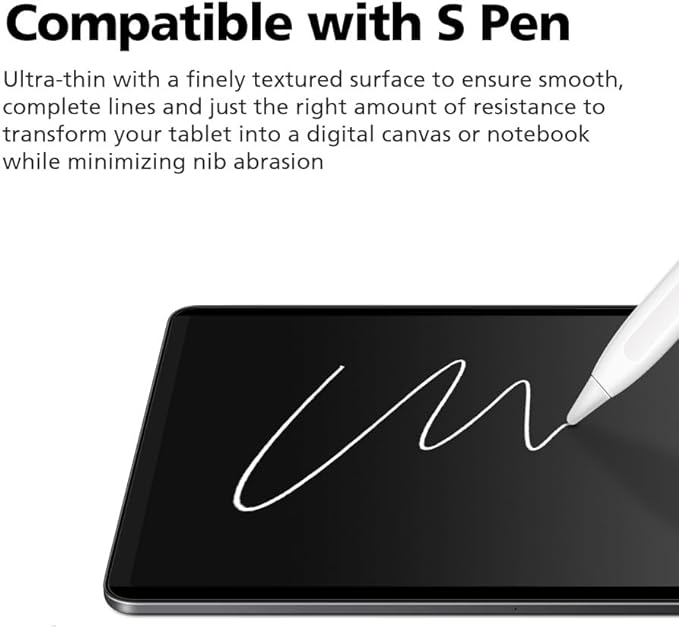 [2 Pack] Paperfeel Screen Protector For Samsung Galaxy Tab S9 Ultra / Tab S8 Ultra 14.6 Inch, Anti-Glare Matte PET Film for Drawing and Writing Like on Paper, High Touch Sensitivity, Easy