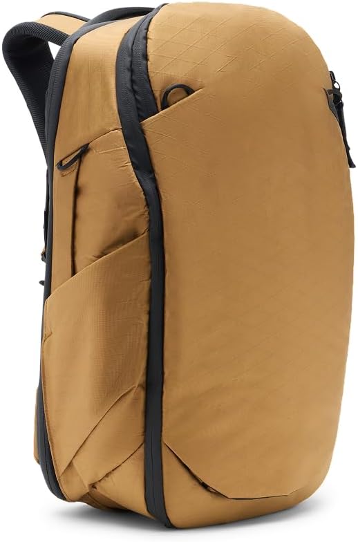 Peak Design Travel Backpack 30L, Coyote, Expandable 27-33L Design, Rear and Top Access, Weatherproof Shell, Laptop Sleeve, Ideal for Travel or Everyday Carry, Versatile Backpack for Men and Women