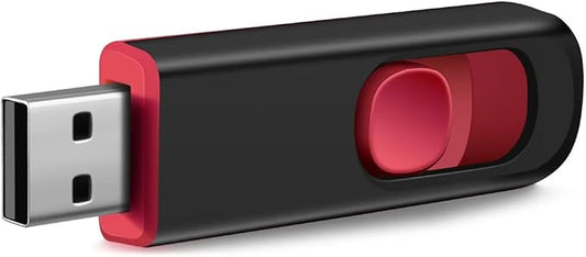 64GB USB Flash Drive, USB 2.0 Memory Stick Thumb Drive Pen Drives Jump Drive for Data Storage Black/Red