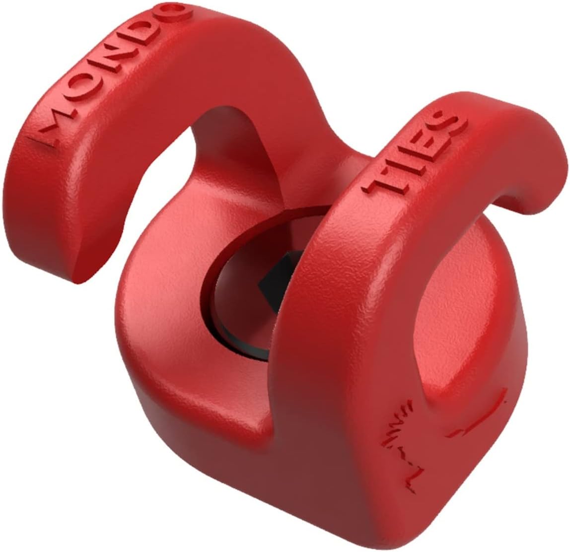 KONDOR BLUE x Armando Ferreira | MondoTies Cable Management Clips for Cameras | Cable organization, 1/4"-20 Mounted, Holds 2-3 cables, & Supports up to 20lbs of force (10-Pack) | Red