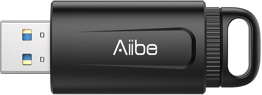 Aiibe 256GB Flash Drive USB 3.0 Thumb Drive USB Stick Retractable Memory Stick Jump Drive 256GB USB Flash Drive for PC Laptop (1 Pack Black)
