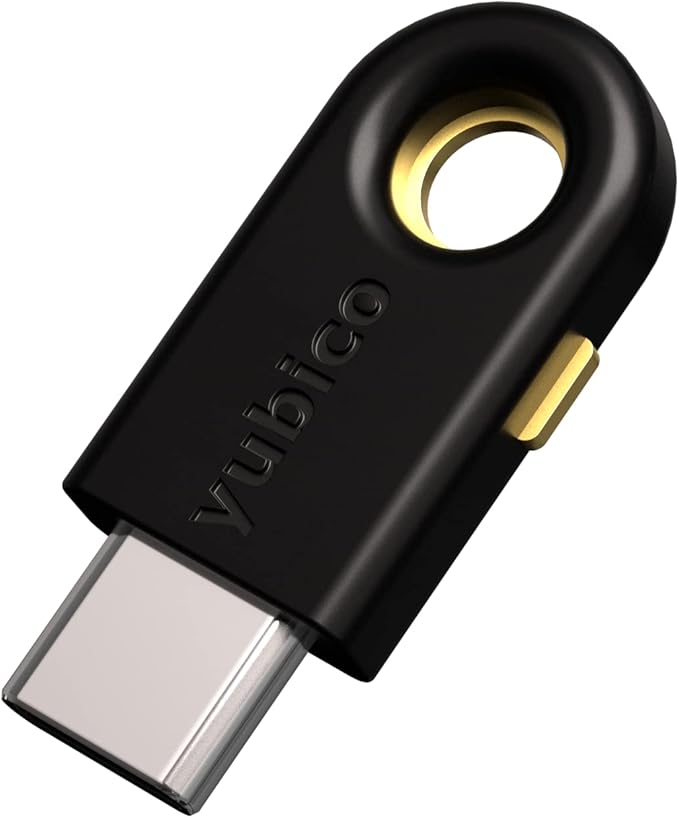 Yubico YubiKey 5C - Two Factor Authentication USB Security Key, Fits USB-C Ports - Protect Your Online Accounts with More Than a Password, FIDO Certified