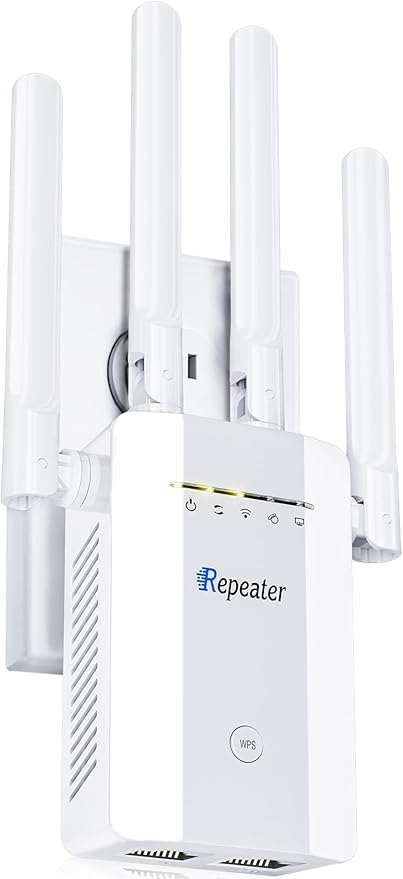2025 New WiFi Extender Signal Booster, WiFi Repeater Wireless Routers Signal Amplifier with Ethernet Port, Mesh WiFi 10X Faster Access Point, Easy Setup