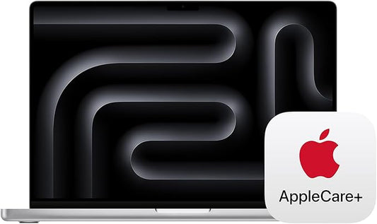 Apple 2024 MacBook Pro Laptop with M4 Pro, 14‑core CPU, 20‑core GPU: Built for Apple Intelligence, 16.2-inch Display, 24GB Unified Memory, 512GB SSD Storage; Silver with AppleCare+ (3 Years)