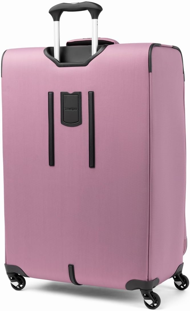 Travelpro Maxlite 5 Softside Expandable Checked Luggage with 4 Spinner Wheels, Lightweight Suitcase, Men and Women, Orchid Pink Purple, Checked Large 29-Inch
