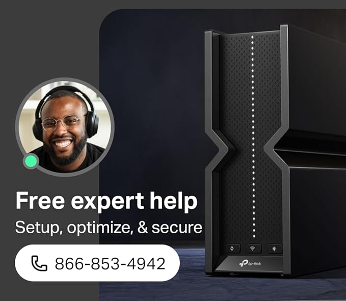 TP-Link Tri-Band BE9300 WiFi 7 Router (Archer BE550) - 6-Stream, Full 2.5G Ports w/ 6 Internal Antennas, Up to 2,000 Sq Ft, Add Easy-Mesh Device for Extended Coverage, VPN Support, Free Expert Support