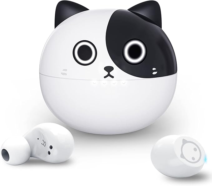 Wireless Earbuds,Cartoon Wireless Bluetooth 5.0 Headset Built-in Mic,Cute Panda Earbuds,IPX5 Waterproof Headphones,Wireless Sports Earphones,36H Playtime HiFi Stereo Deep Bass Earbuds