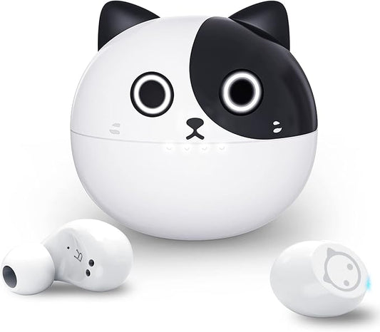 Wireless Earbuds,Cartoon Wireless Bluetooth 5.0 Headset Built-in Mic,Cute Panda Earbuds,IPX5 Waterproof Headphones,Wireless Sports Earphones,36H Playtime HiFi Stereo Deep Bass Earbuds