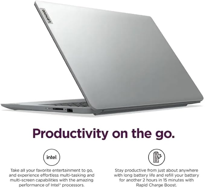 Lenovo IdeaPad 15.6" Laptop, 36GB RAM 2.6TB Storage (2TB SSD+128GB eMMC+512GB SD Card), Windows 11 Pro with 1-Year Microsoft Office 365 Included, Intel Celeron Processor, PLUSERA Earphones, Cloud Gray