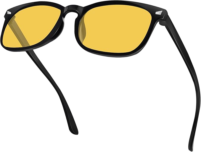Blue Light Glasses for Woman Men | 99% Blue Light Blocking Glasses | Computer Glassess | Night Driving | Gaming | TV Phone Screen Reader Square Frame | Anti Eyestrain & UV Glare Protection