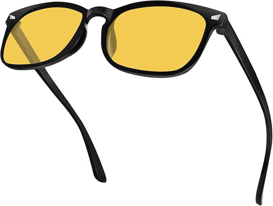 Blue Light Glasses for Woman Men | 99% Blue Light Blocking Glasses | Computer Glassess | Night Driving | Gaming | TV Phone Screen Reader Square Frame | Anti Eyestrain & UV Glare Protection