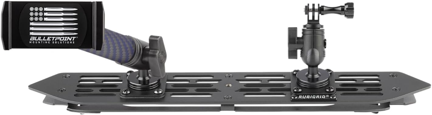 Bulletpoint RubiGrid Dash Mount Platform Phone Holder for 2018-2023 Wrangler JL (NOT 4xe) + 2020-2023 Gladiator - Jeep Compatible Multi-Device Mount