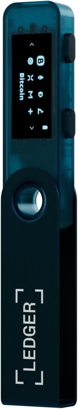 Ledger Nano S Plus (Sapphire Blue): The Perfect Entry-Level Hardware Wallet to securely Manage All Your Crypto and NFTs. (for Android or Desktop only)