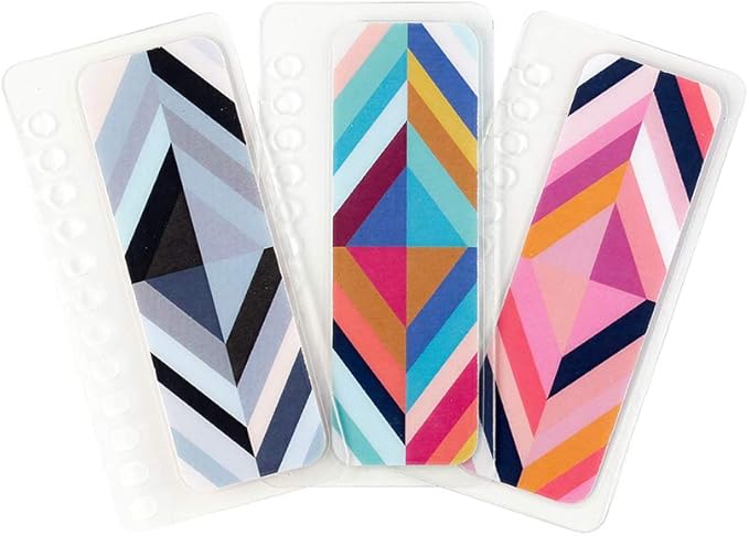 Erin Condren Designer Accessories - Snap-in Bookmarks - Oh So Retro, 3 Pack Compatible with Erin Condren Spiral Notebooks, Planners, Agendas and Much More