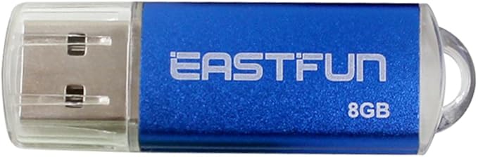 EASTFUN 5Pcs 8GB USB Flash Drive USB 2.0 Flash Memory Stick Thumb Stick Pen(Five Mixed Colors: Blue Purple Rose Green Gold)