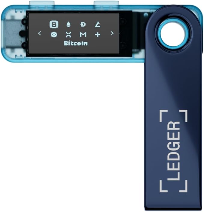 Ledger Nano S Plus (Neptune Blue) : The Perfect Entry-Level Hardware Wallet to securely Manage All Your Crypto and NFTs (for Desktop or Android only)